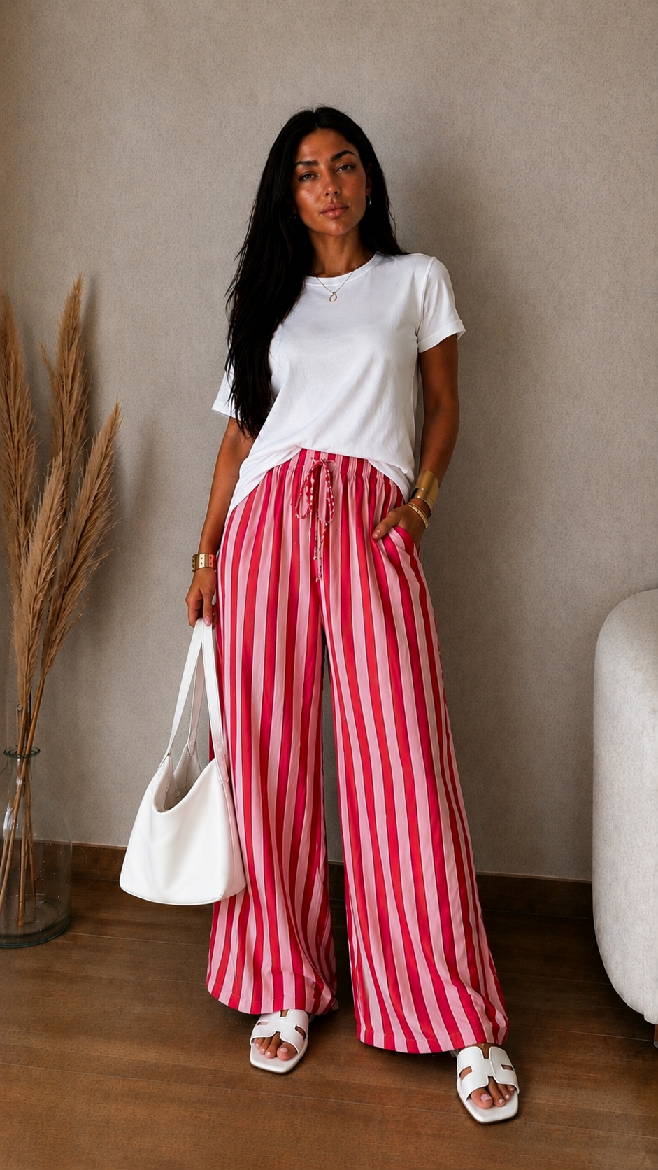 Pantalon à rayures