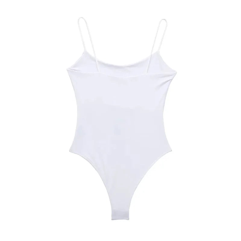 Body Femme Sexy Dos Nu Moulant Combinaison Une Pièce